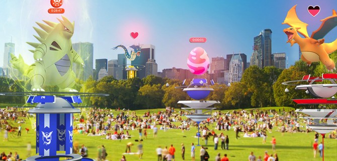 Les raids débarquent sur Pokémon Go