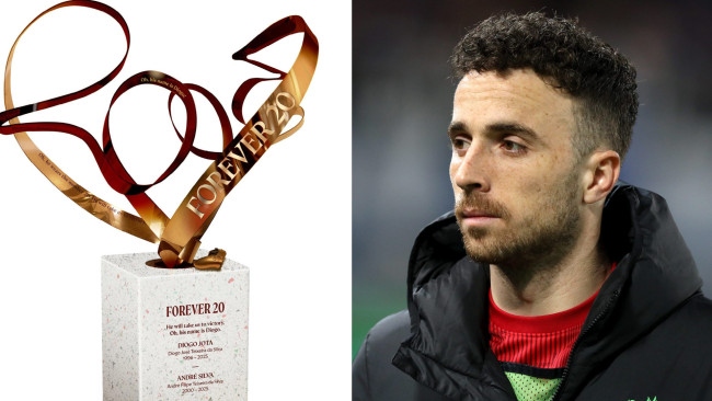 Liverpool révèle la sculpture en mémoire de Diogo Jota et André Silva qui sera placée à Anfield.