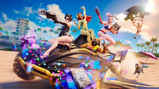 Fortnite célèbre l'été avec les personnages préférés de DC en tenues légères