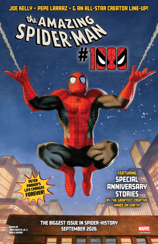 Le 1000e numéro de The Amazing Spider-Man paraîtra en septembre et sera considéré comme le "plus gros numéro de l'histoire de Spider"