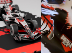 L'&eacute;curie Haas F1 Team d&eacute;voile une livr&eacute;e sp&eacute;ciale &agrave; l'effigie de Godzilla avant le Grand Prix du Japon.