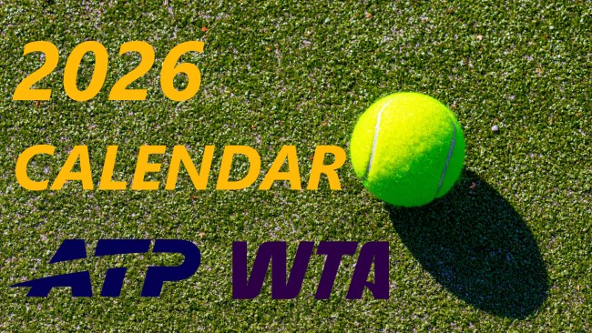 Calendrier du tennis en 2026 : dates de tous les tournois du Grand Chelem, de l'ATP et des Masters 1000 de la WTA en 2026.
