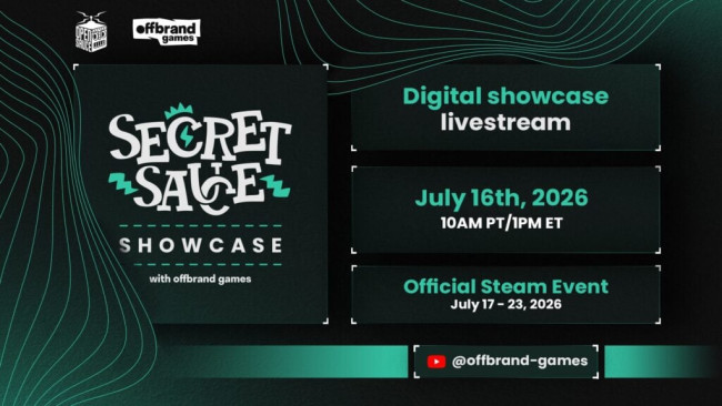 Le « Secret Sauce Showcase » revient en juillet prochain, avec plus de 70 jeux indépendants à l'affiche