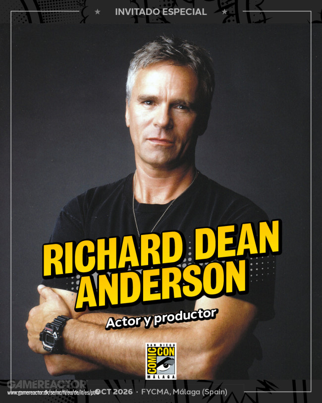 Le San Diego Comic-Con Málaga 2026 accueillera Richard Dean Anderson, la star de Stargate SG-1 et de MacGyver, en tant qu'invité spécial
