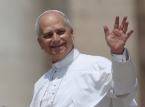 Le pape L&eacute;on entame son premier voyage &agrave; l'&eacute;tranger