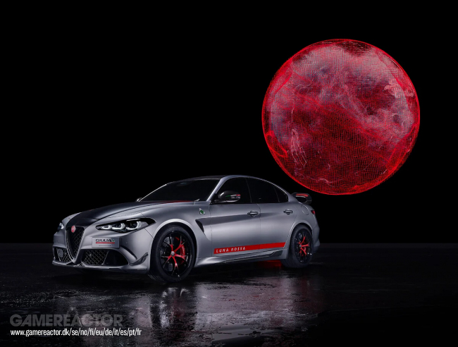 Seulement dix dans le monde : Présentation de la nouvelle voiture de sport Alfa Romeo Giulia Quadrifoglio Luna Rossa.
