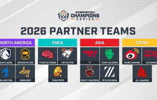 Les &eacute;quipes partenaires de la Chine confirm&eacute;es pour les Overwatch Champions Series 2026.