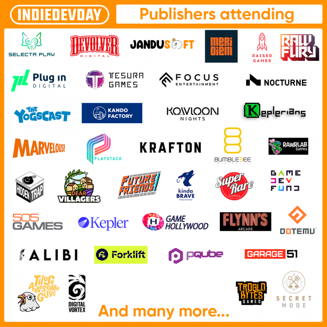 Ne rate pas ça! Voici quelques-uns des nombreux jeux et studios que tu pourras découvrir à l'IndieDevDay 2024 à Barcelone