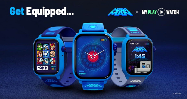 Jette un coup d'œil à cette smartwatch Mega Man très cool.