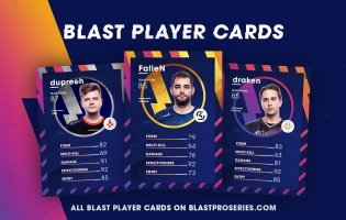Blast Pro Series : Un jeu de cartes à l'effigie des joueurs pro