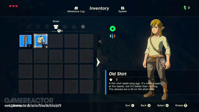 Zelda- Breath of the Wild : Liste des commandes sur Switch - The Legend ...