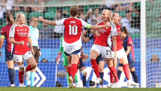 Arsenal bat Barcelone pour remporter la Ligue des champions féminine pour la deuxième fois.