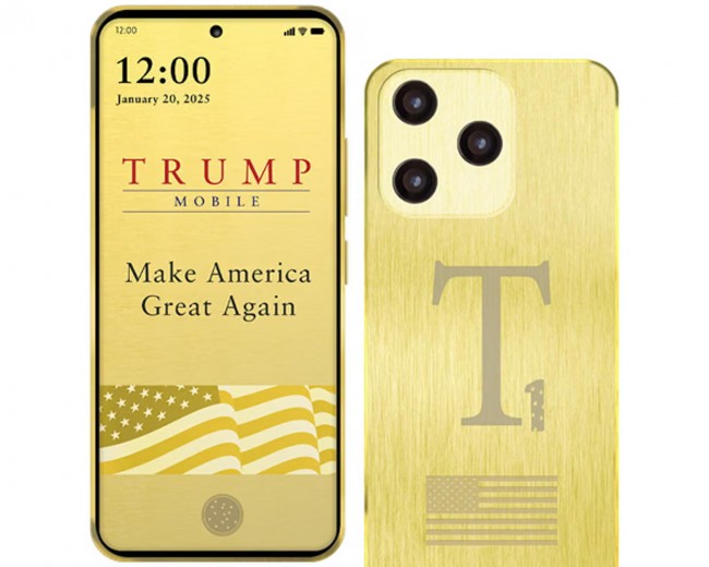 Trump Mobile reporte le lancement de son smartphone doré à 499 $ "Made-in-USA".