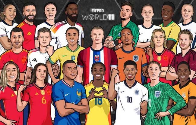 Le 11e mondial de la FIFPro annoncé : voici les équipes de rêve de 2024