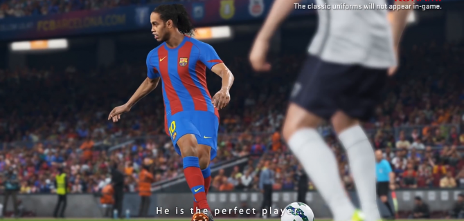 PES 2018 accueille Ronaldinho !