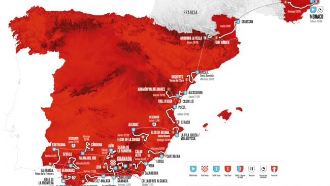 La Vuelta a España modifie l'avant-dernière étape à cause des dégâts causés par des glissements de terrain