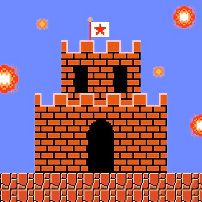 Le musée Nintendo ajoute un point photo emblématique du château de Mario 8 bits.