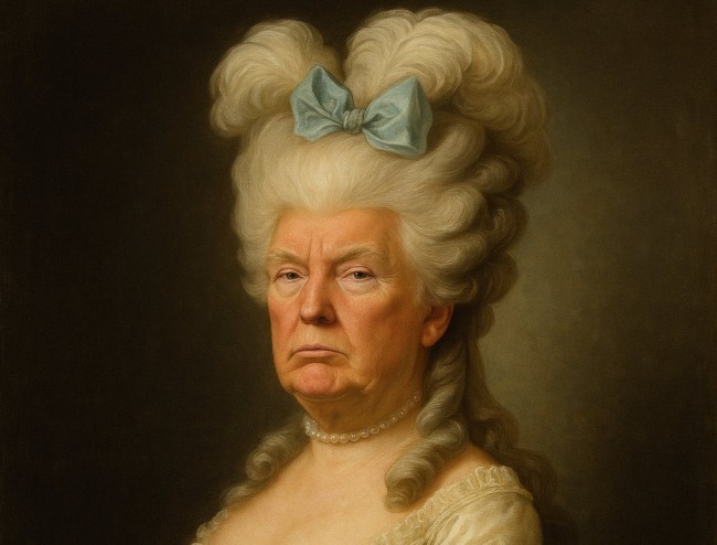 Nouveau post AI de Trump... Cette fois, par le gouverneur de Californie qui le dépeint en Marie-Antoinette.