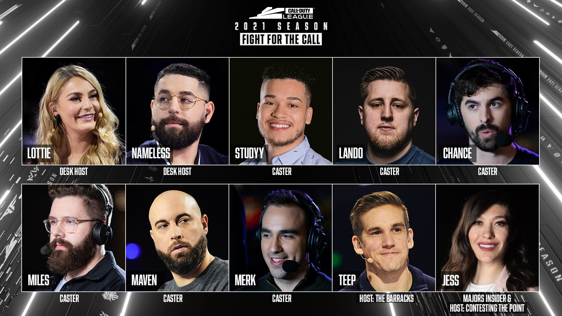 Call of Duty League annonce son équipe de casters pour la saison 2021