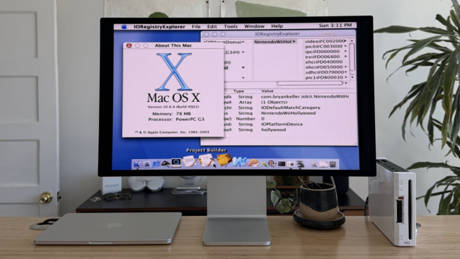 Quelqu'un a réussi à faire fonctionner Mac OS X sur une Nintendo Wii.
