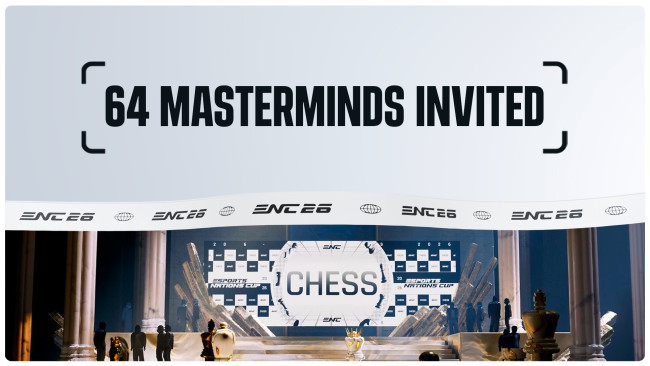 Les 64 joueurs d'échecs invités pour la Coupe des nations d'esports ont été désignés