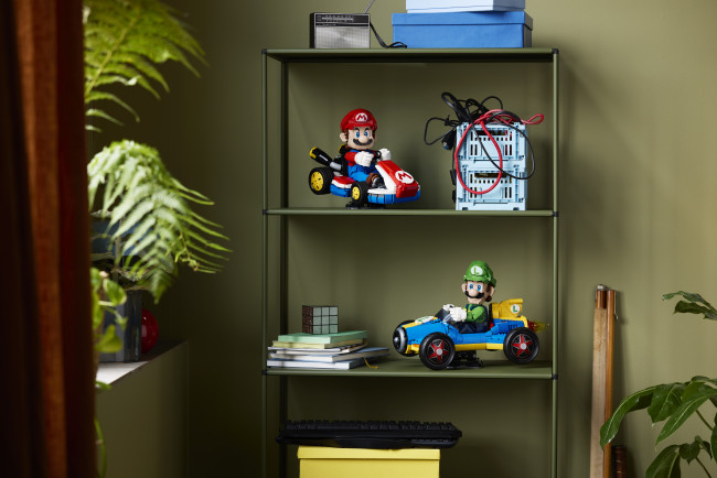 Luigi reçoit le traitement Lego Mario Kart avec l'ensemble Mach 8