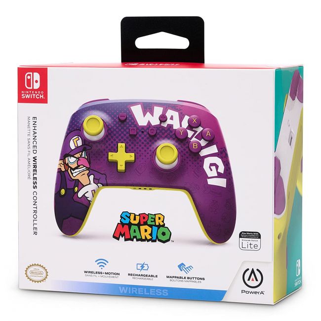 Une manette sans fil améliorée Waluigi pour la Switch !