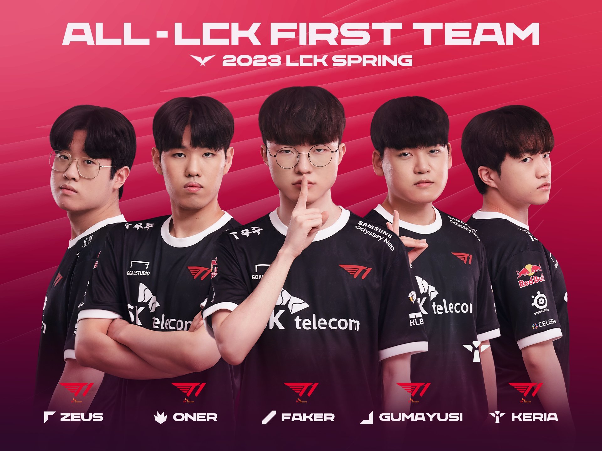 Les première, deuxième et troisième équipes Spring Split de la LCK ont
