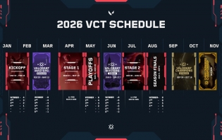 Riot Games r&eacute;v&egrave;le les &eacute;quipes et le calendrier du Valorant Champions Tour 2026.