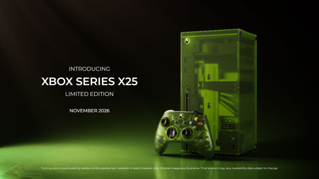 Microsoft rend hommage à la Xbox originale avec une Series X verte et transparente.
