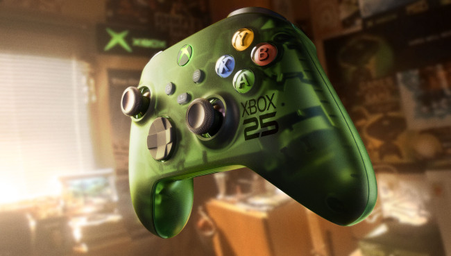 Microsoft rend hommage à la Xbox originale avec une Series X verte et transparente.