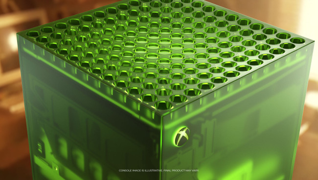 Microsoft rend hommage à la Xbox originale avec une Series X verte et transparente.