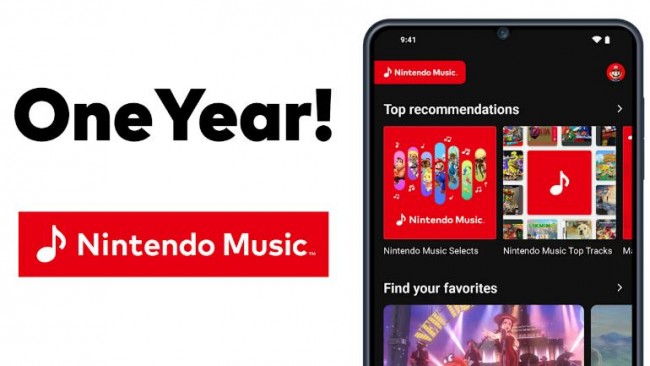 Nintendo Music célèbre un an de joie rétro
