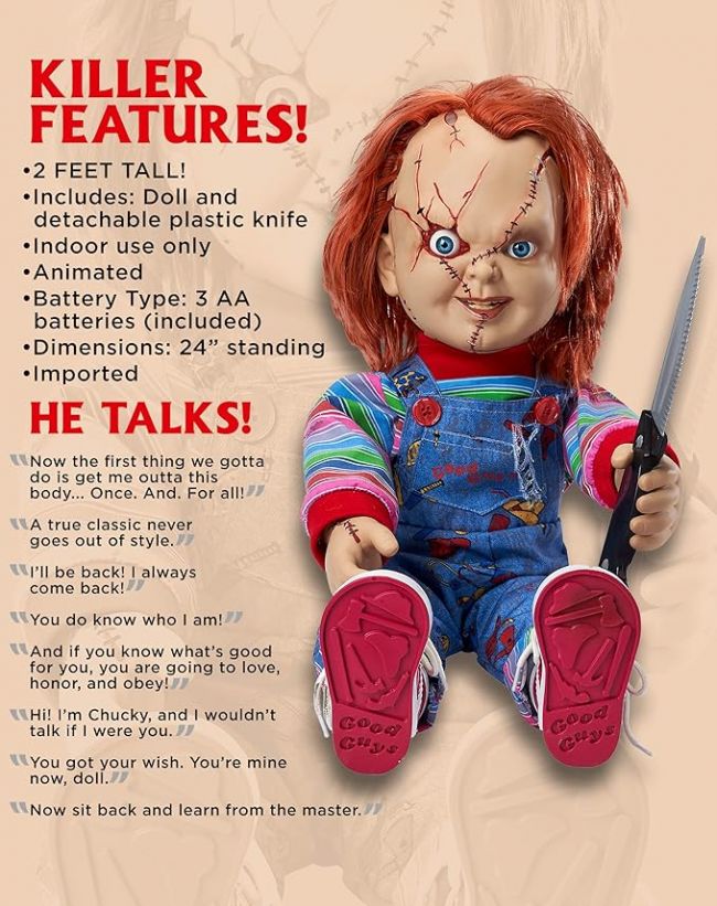 vend une poupée Chucky parlante de deux pieds de long - - Gamereactor