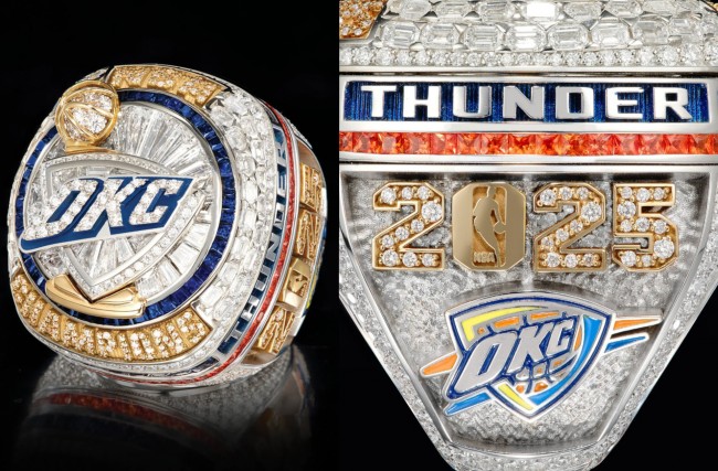 La bague absurdement somptueuse reçue par le Thunder d'Oklahoma City, champion de la NBA.