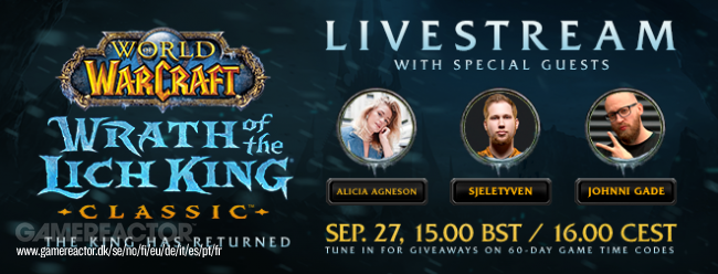 Rejoignez-nous pour la dernière partie de notre tournée nordique World of Warcraft: Wrath of the Lich King Classic aujourd’hui