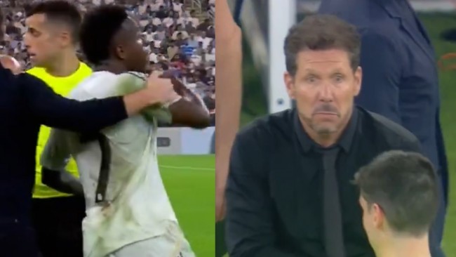 Ce qui s'est passé entre Vinícius et Simeone lors du derby : "Florentino va te licencier, rappelle-toi..."