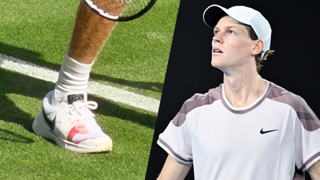 Jannik Sinner explique pourquoi ses chaussures étaient tachées de sang après avoir remporté son premier match à Wimbledon en cinq sets