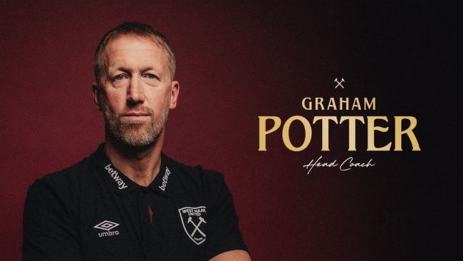 Graham Potter est confirmé par West Ham comme nouvel entraîneur, en remplacement de Lopetegui.