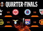 Les quarts de finale de l'Europa League avec les dates et les heures, notamment Lyon - Manchester United.