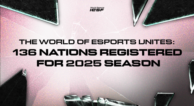 136 nations se sont inscrites pour la saison 2025 de la Fédération internationale des sports électroniques.