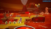 Yoshi's Crafted World - Poochy's Magma Run Gameplay